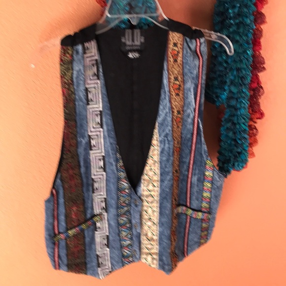 Boho multi color vest - Picture 1 of 4